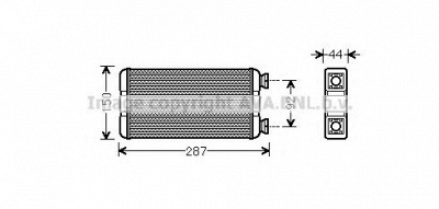 AVA QUALITY COOLING rta6457 -  Теплообменник, отопление салона